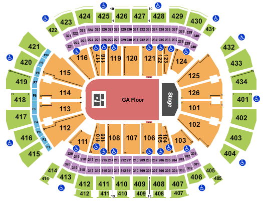 Toyota Center Tyler, The Creator Seating Chart